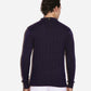 The Riviera Ribbed Stripe T-Shirt in Navy Blue