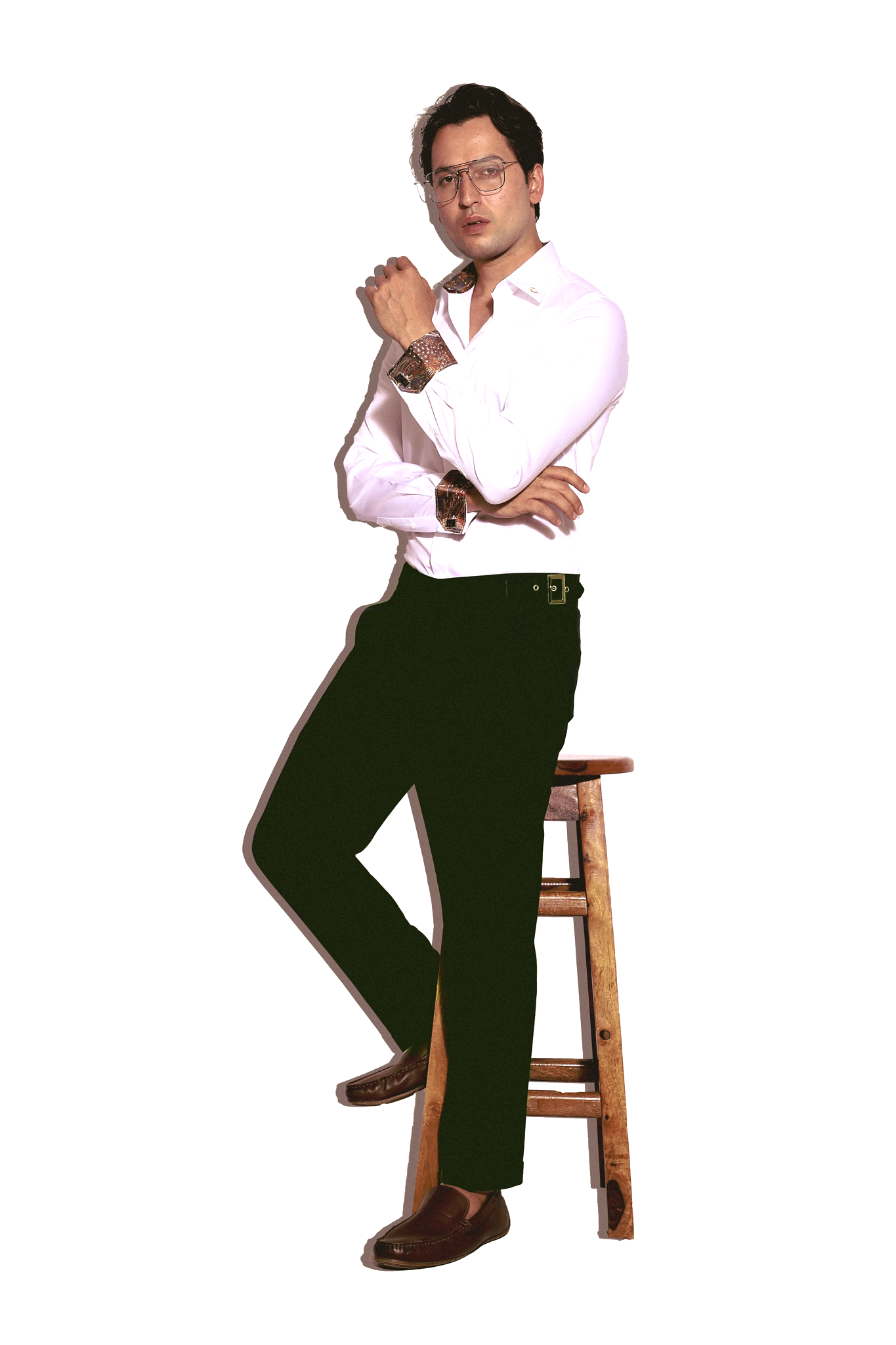 The Opulence Crossbody Gurkha trousers in Pine Green