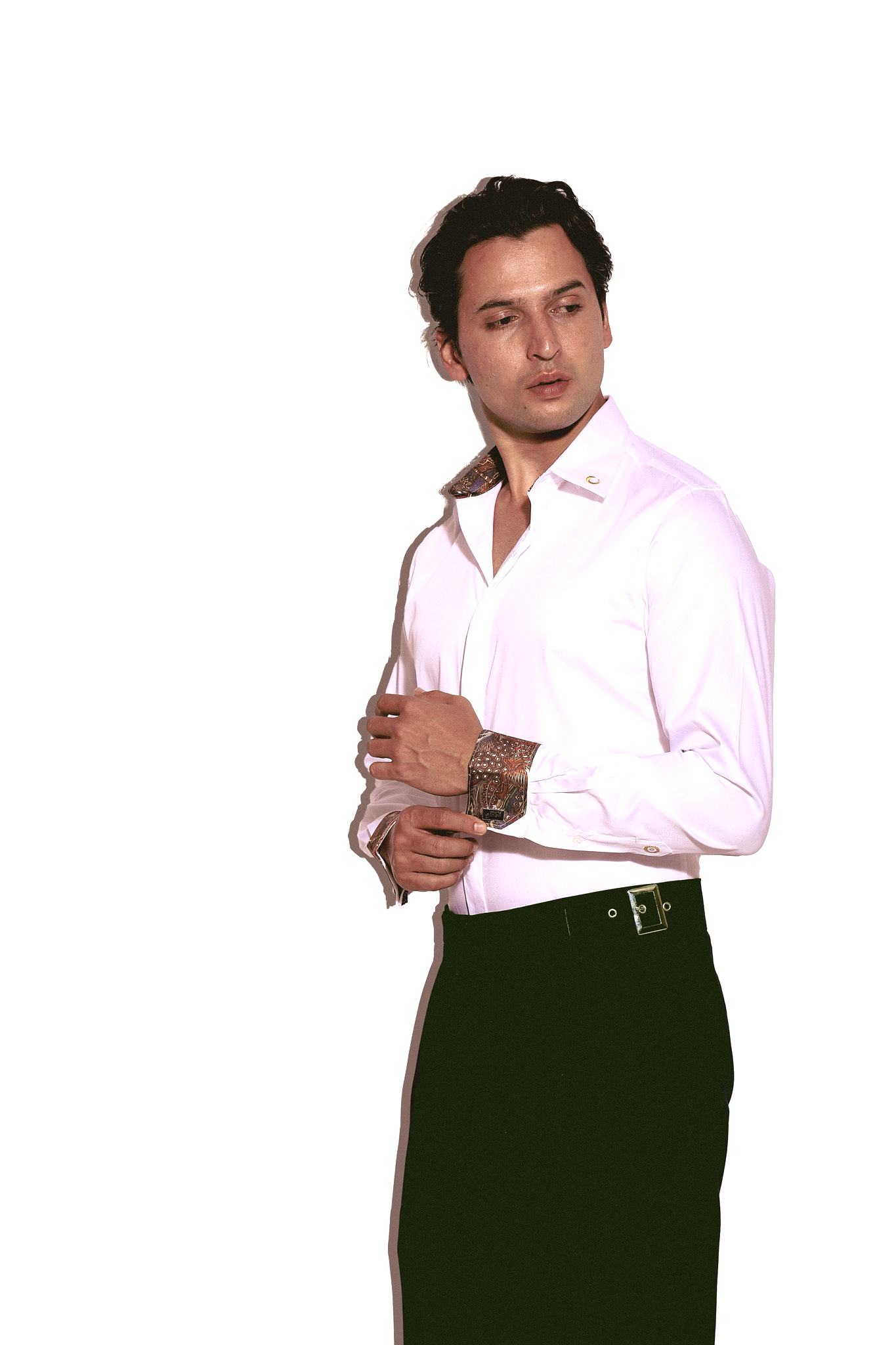 The Opulence Crossbody Gurkha trousers in Pine Green